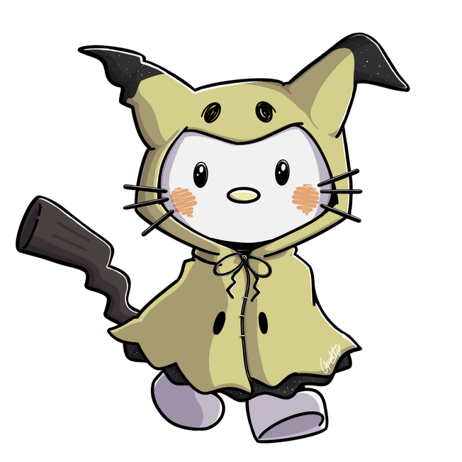 Pokemon Mimikyu Hello Kitty