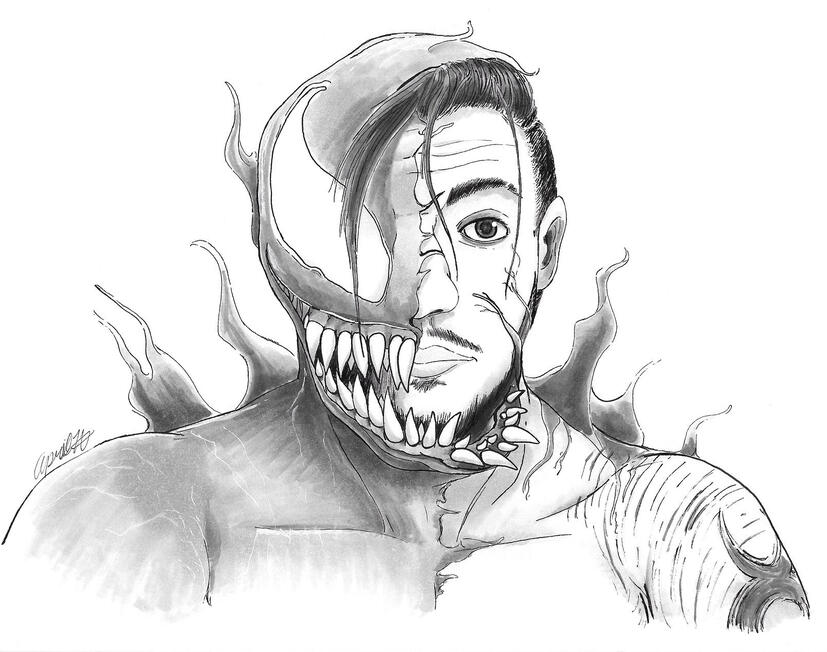 Patrick Gable Marinelli (Circus Vargas) as Venom