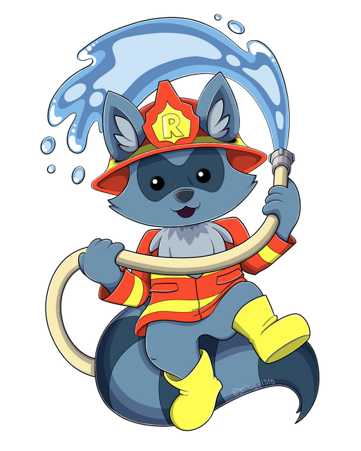 Raccoonie Firefighter