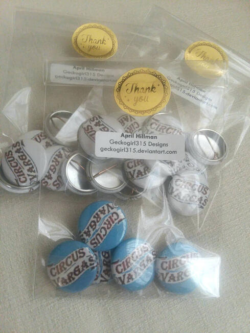 Circus Vargas buttons