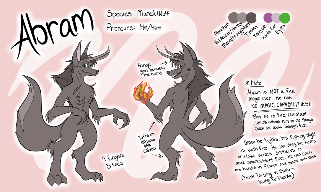 Abram the Maned Wolf